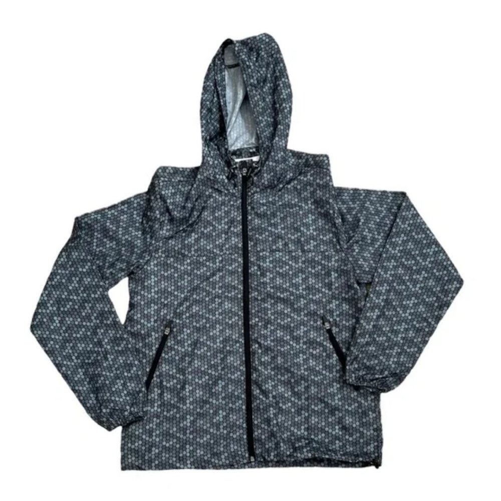 Hooded Windbreaker Jacket Men's Sz M